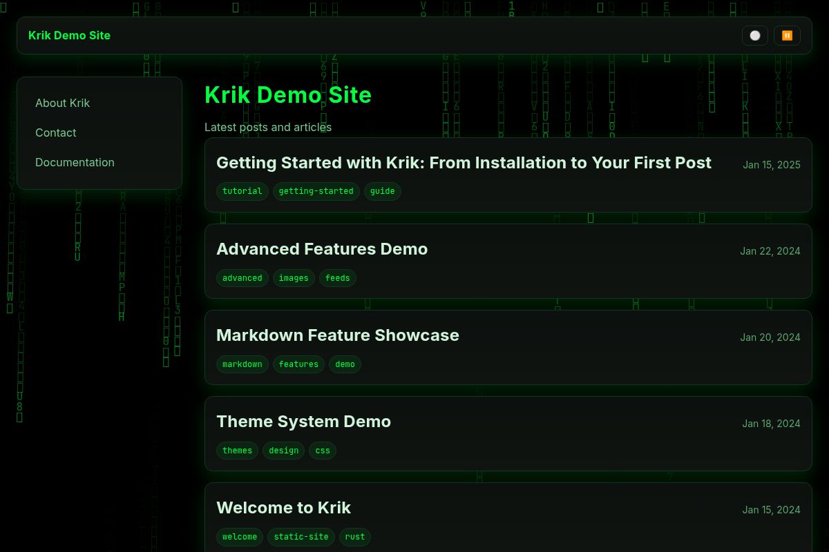 matrix preview